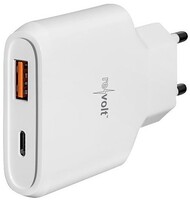 revolt Ultrakompaktes 65-Watt-Netzteil mit USB-C & USB-A