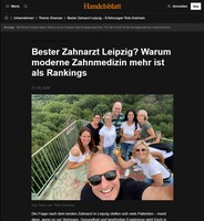 Handelsblatt-Firmenporträt: Zahnarztkompetenz und Patientenvertrauen im Fokus
