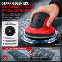 Zugefrorene Autoscheiben schnell und mühelos von Eis befreien